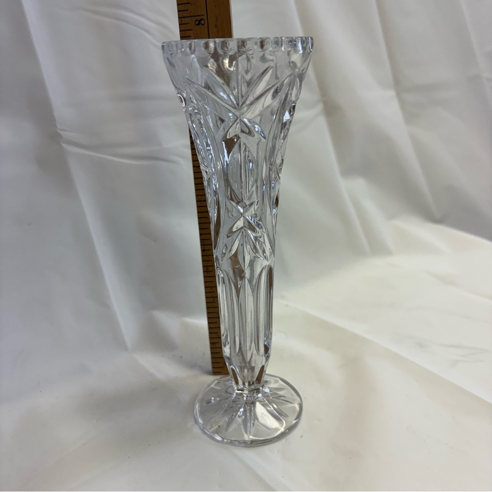 Vintage Elegant Crystal Cut Glass Vase